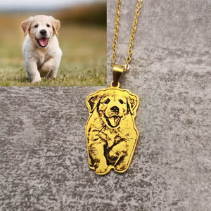 Personalisierte Kette von deinem Haustier - Echtem Sterling Silber