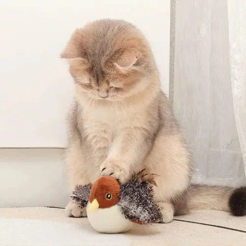 Zwitscherndes Vogelspielzeug für Katzen