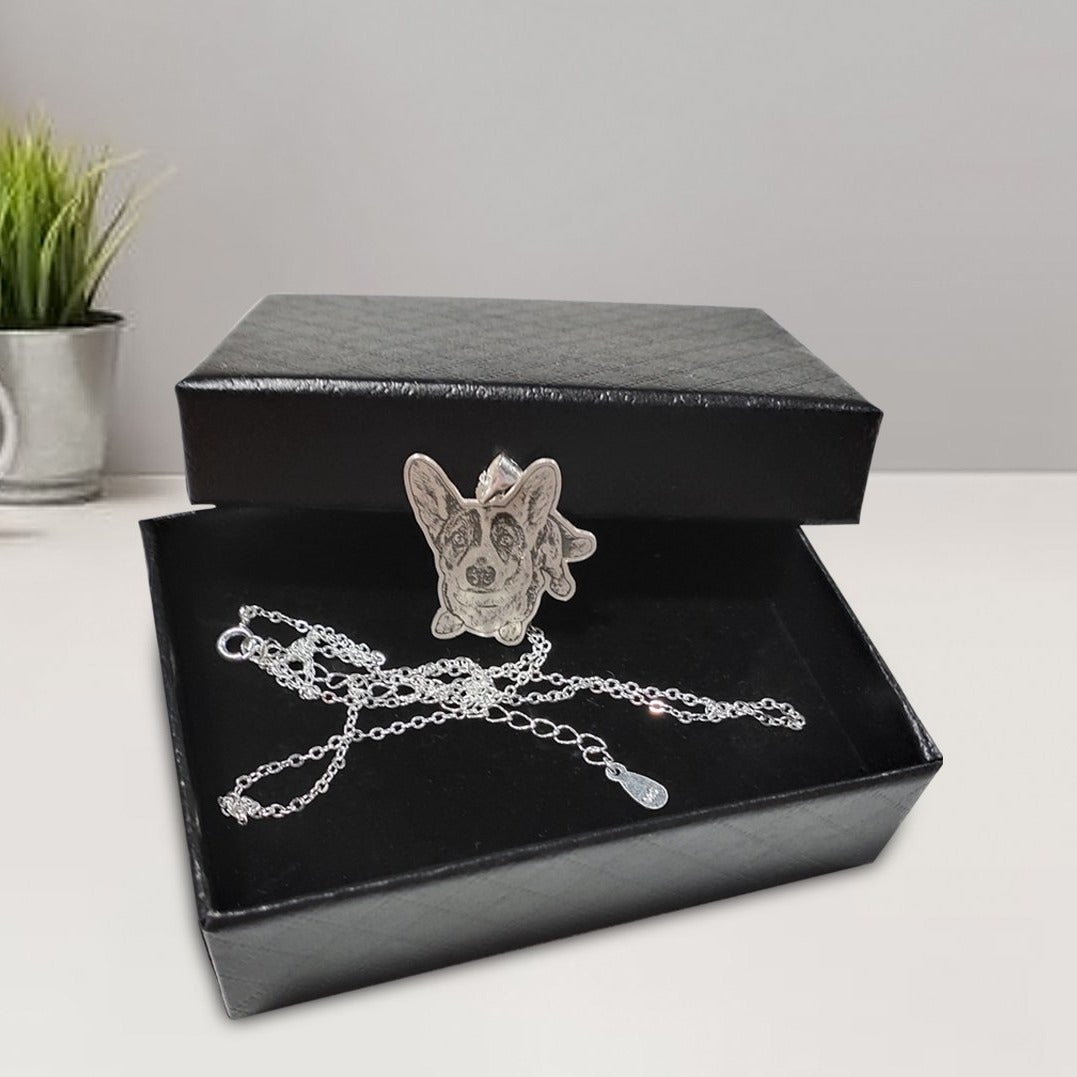 Personalisierte Kette von deinem Haustier - Echtem Sterling Silber