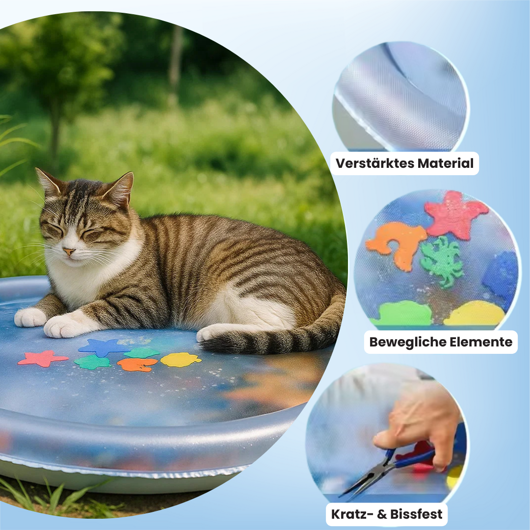 Katzen spiel & kühl Wassermatte