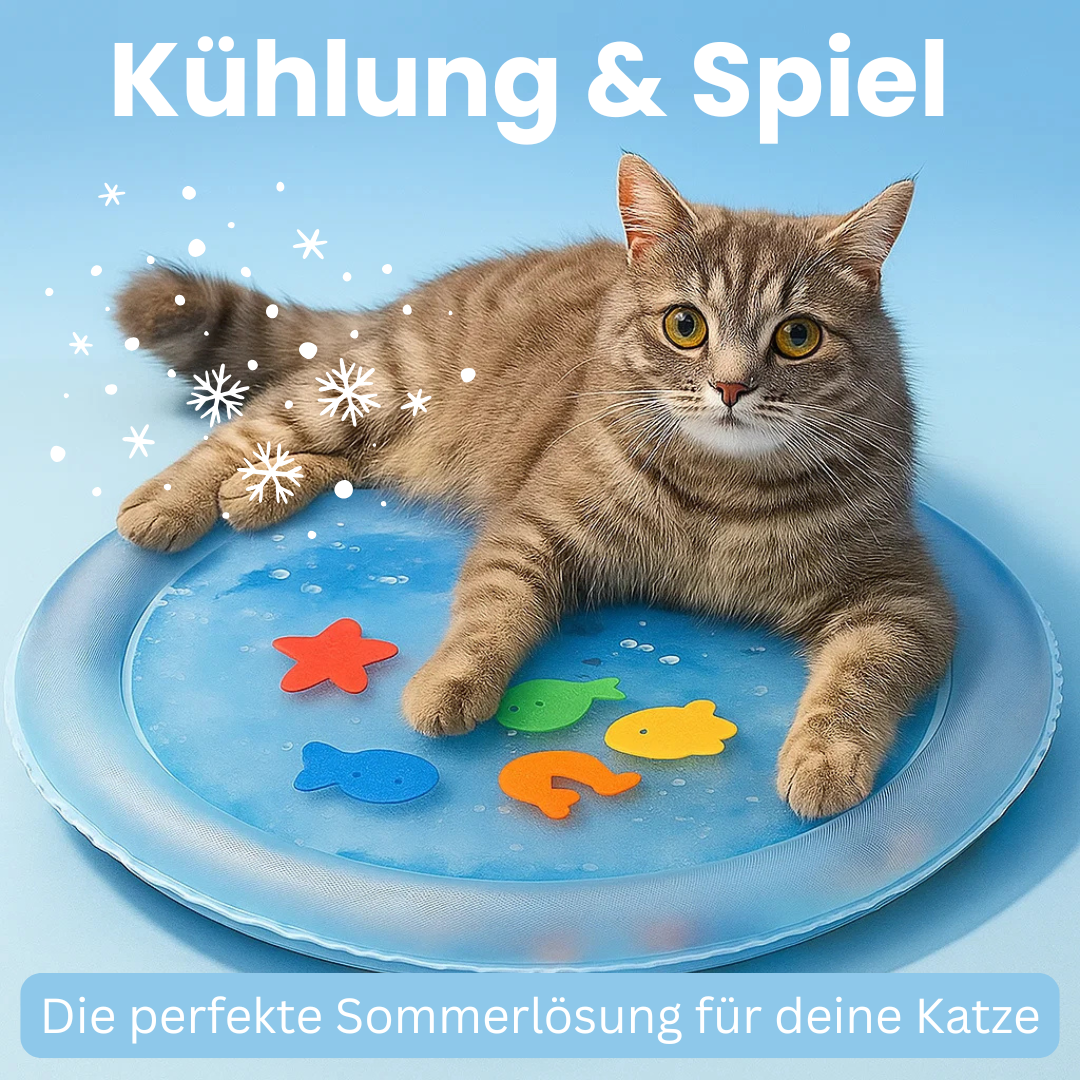 Katzen spiel & kühl Wassermatte