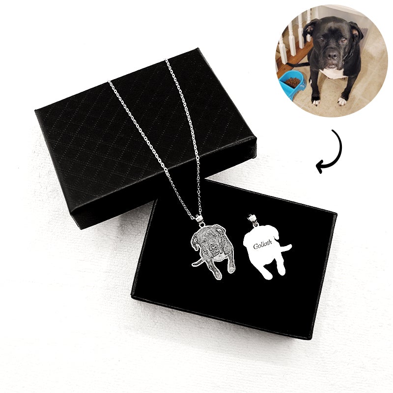 Personalisierte Kette von deinem Haustier - Echtem Sterling Silber